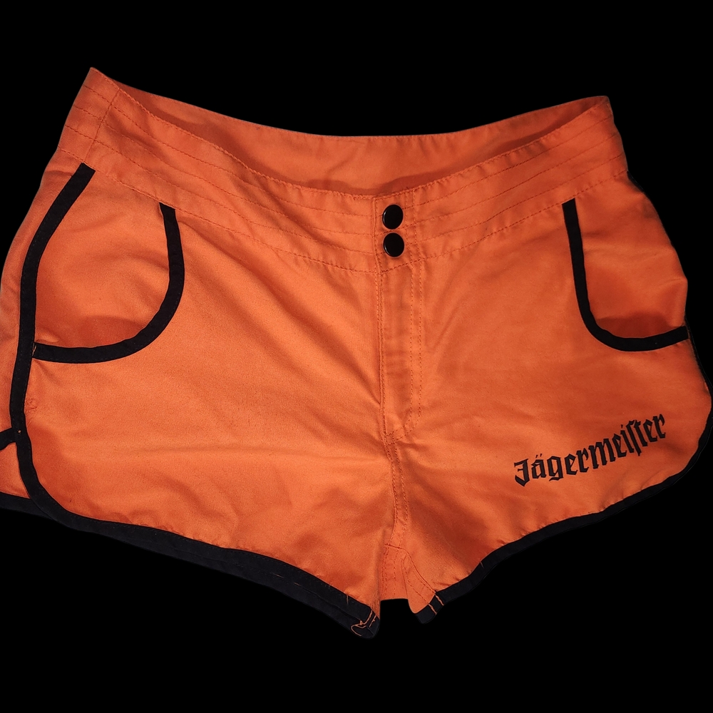 Jagermeister Women's Orange Board Shorts Sz Extra Small